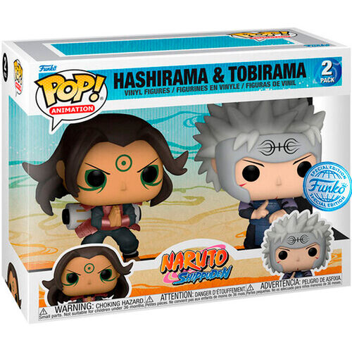 ¡Funko Pop! Paquete exclusivo de 2 Naruto Shippuden Hashirama y Tobirama