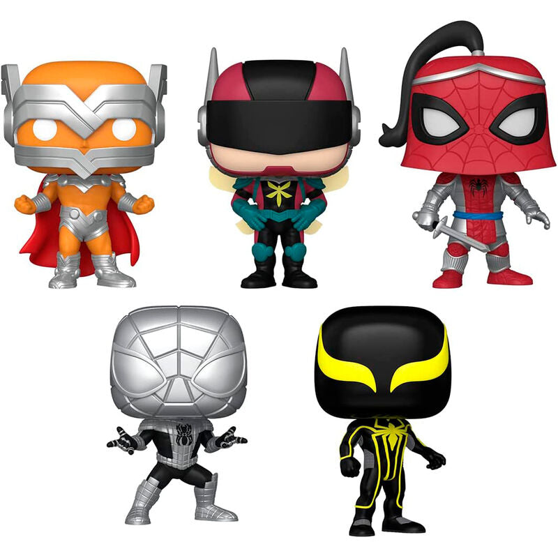 Funko POP! Marvel Prodigy / The Hornet / Prince Of Arachine / Spider-Armor MK I / Spider-Armor MK II 5 Pack Special Edition