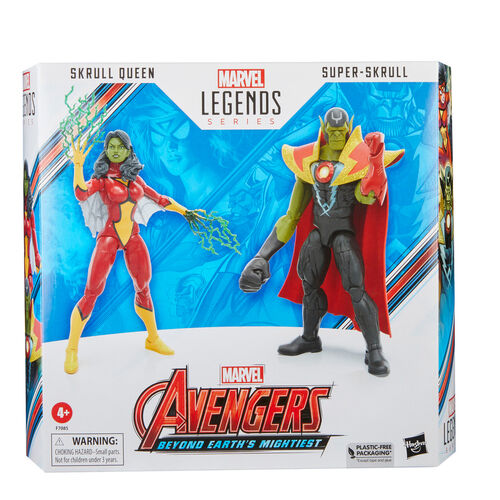 Hasbro Figura Marvel Avengers Beyond Earth Mightiest Skrull Queen & Super Skrull figures 15cm