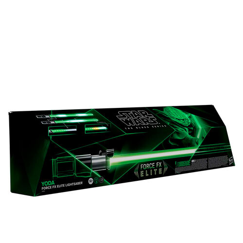 Figura réplica del sable de luz de Yoda de Star Wars Forze FX de Hasbro