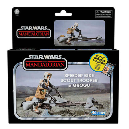 Hasbro Figura Speeder Bike Scout Trooper & Grogu The Mandalorian Star Wars 9cm