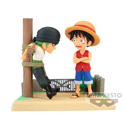 Banpresto Figura Monkey D Luffy &amp; Roronoa Zoro Log Stories One Piece 7cm