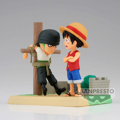 Banpresto Figura Monkey D Luffy &amp; Roronoa Zoro Log Stories One Piece 7cm