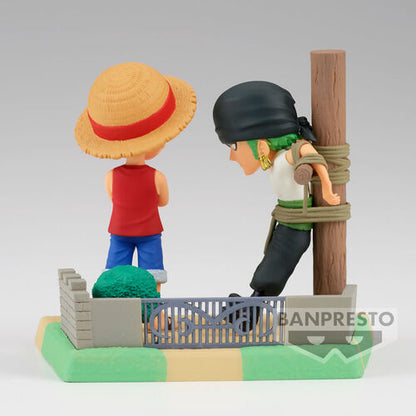 Banpresto Figura Monkey D Luffy &amp; Roronoa Zoro Log Stories One Piece 7cm