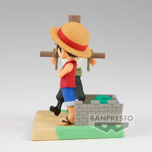 Banpresto Figura Monkey D Luffy &amp; Roronoa Zoro Log Stories One Piece 7cm