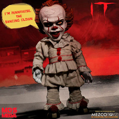 Mezco Toyz Figura IT Pennywise Talking cuddly toy doll 38cm