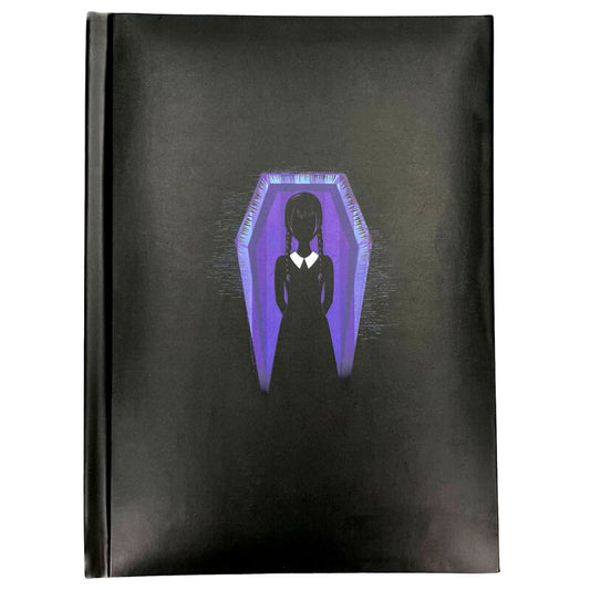 SD Toys Caderno A5 Dark Side Wednesday luz