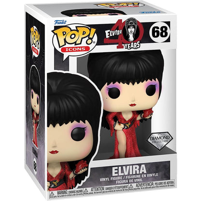 Funko POP! Icons Elvira 40 Years Elvira #68 Diamond Collection