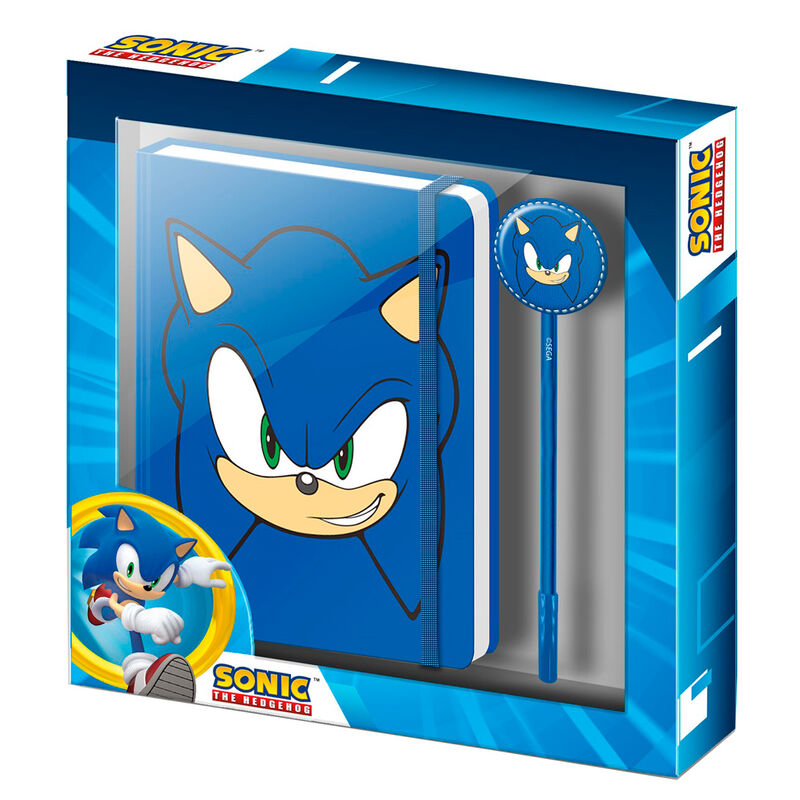 KaracterMania Caderno + Caneta Sonic the Hedgehog diary + pen set