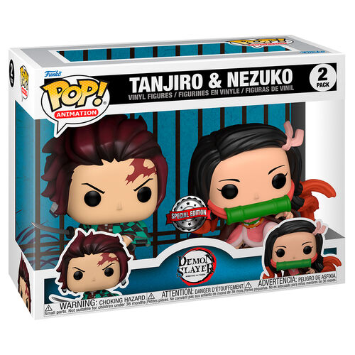 Funko Pop! Demon Slayer Tanjiro & Nezuko Exclusive 2 pack