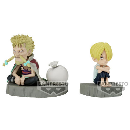 Banpresto Figura Sanji & Zeff World Collectable Stories One Piece 6cm