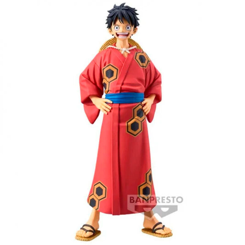 Banpresto Monkey D Luffy Wanokuni Yukata The Grandline Series One Piece 16cm Figure