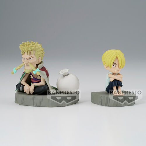 Banpresto Figura Sanji & Zeff World Collectable Stories One Piece 6cm