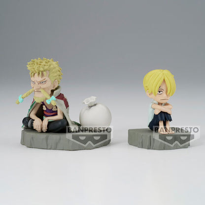 Banpresto Figura Sanji & Zeff World Collectable Stories One Piece 6cm