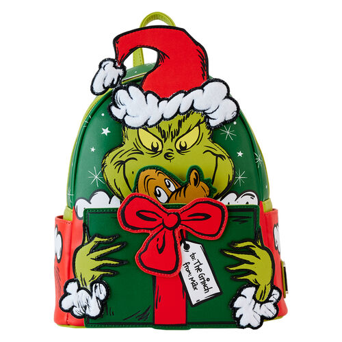 Mochila Loungefly Dr. Seuss How the Grinch Stole Christmas! Santa backpack 26cm