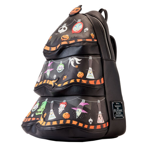 Mochila Loungefly Disney Nightmare Before Christmas Tree String Lights Glow backpack 33cm