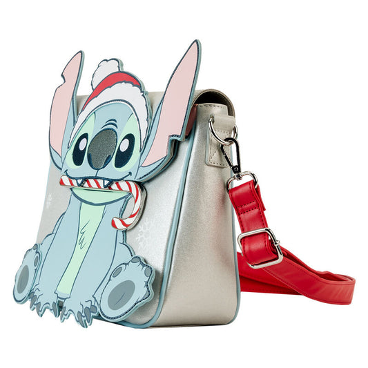 Loungefly Mala a Tiracolo glitter Holiday Stitch Disney