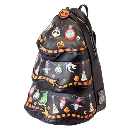 Mochila Loungefly Disney Nightmare Before Christmas Tree String Lights Glow backpack 33cm