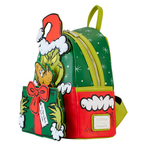 Mochila Loungefly Dr. Seuss How the Grinch Stole Christmas! Santa backpack 26cm