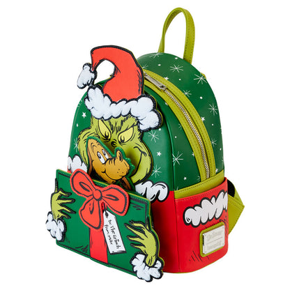 Mochila Loungefly Dr. Seuss How the Grinch Stole Christmas! Santa backpack 26cm