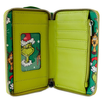 Carteira Loungefly Dr. Seuss How the Grinch Stole Christmas! Santa wallet