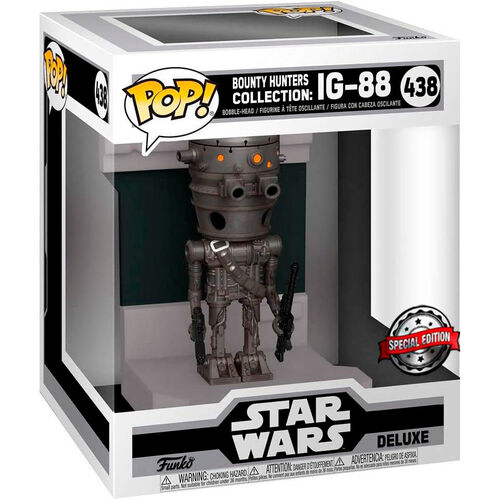 Funko POP! Movies Deluxe Star Wars Bounty Hunters IG-88 Exclusive #438