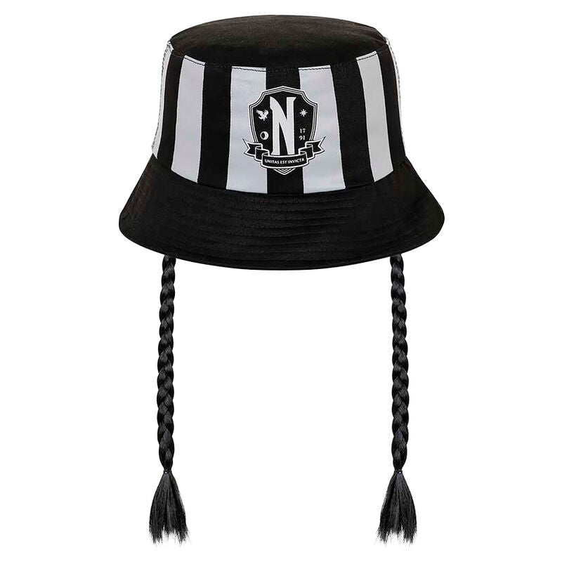 Karactermania Gorro pesquero Trenzas Miercoles