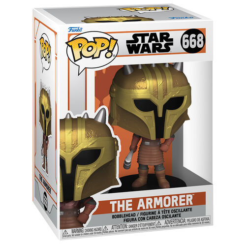 ¡Funko POP! Televisión Star Wars Mandalorian 9 El Armero #668