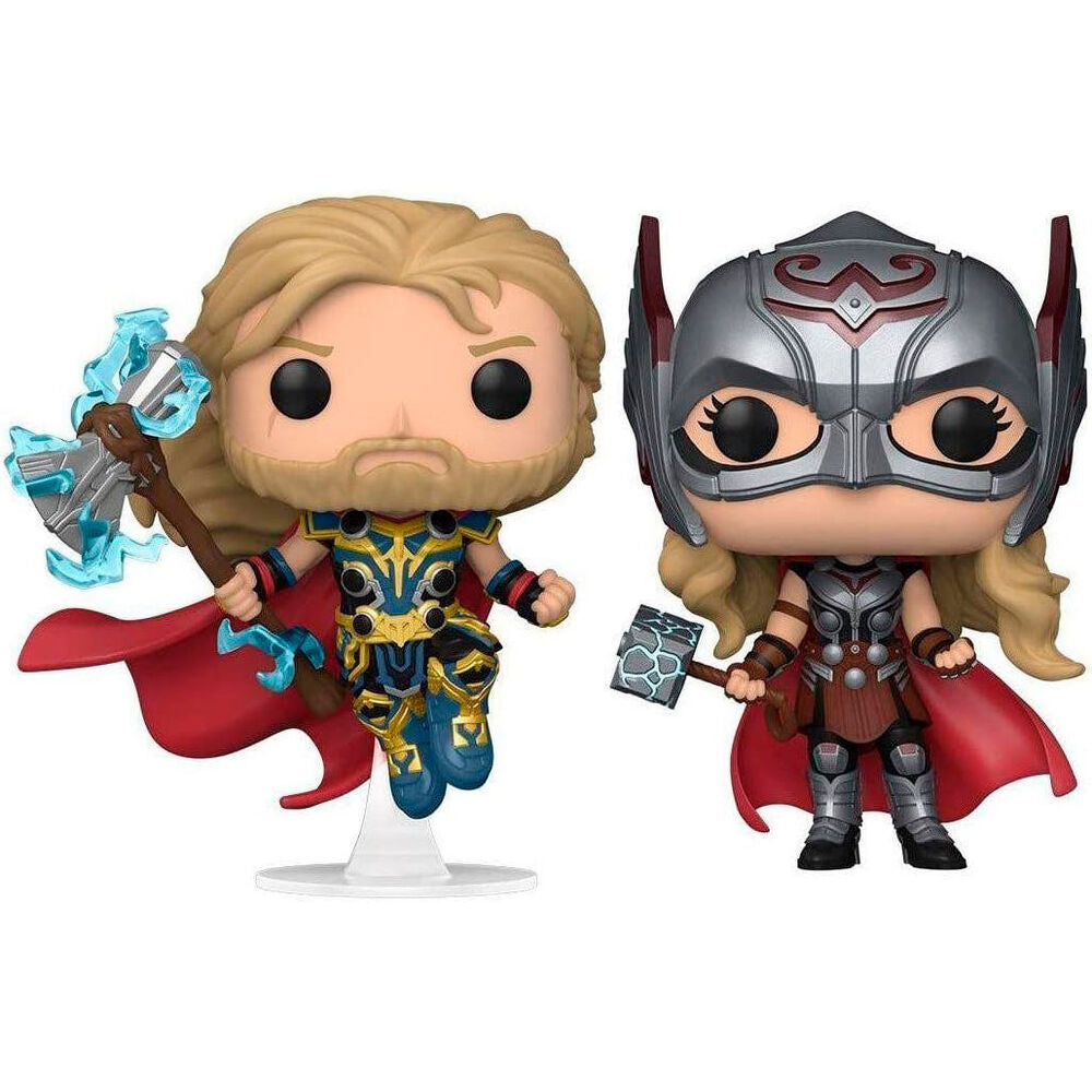 Funko POP! Marvel Thor Love and Thunder Thor & Mighty Thor Exclusive 2 Pack