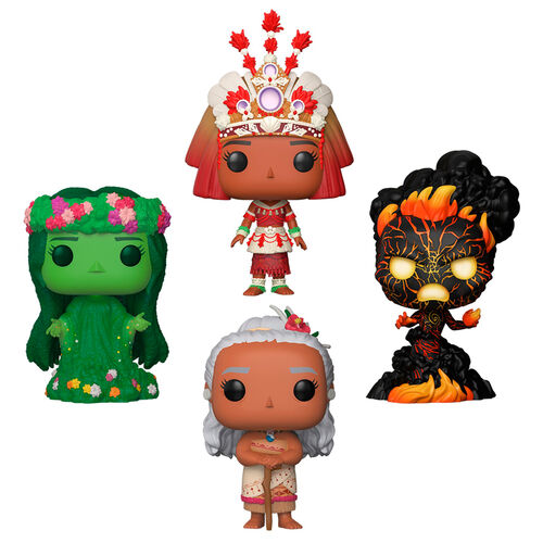 Funko POP! Disney Moana Moana / Gramma Tala / Te Ka / Te Fiti 4 Pack Special Edition