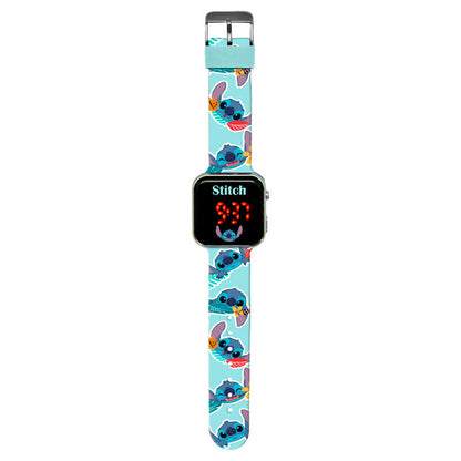 Reloj LED Disney Stitch con licencia para niños