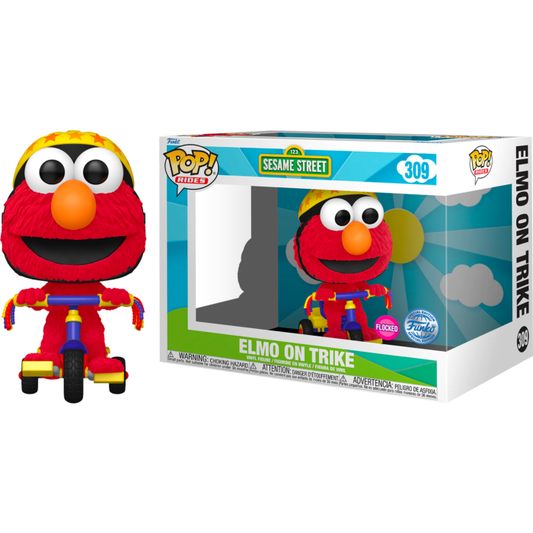 Funko POP! Rides Sesame Street Elmo On Trike #309 Flocked Exclusive