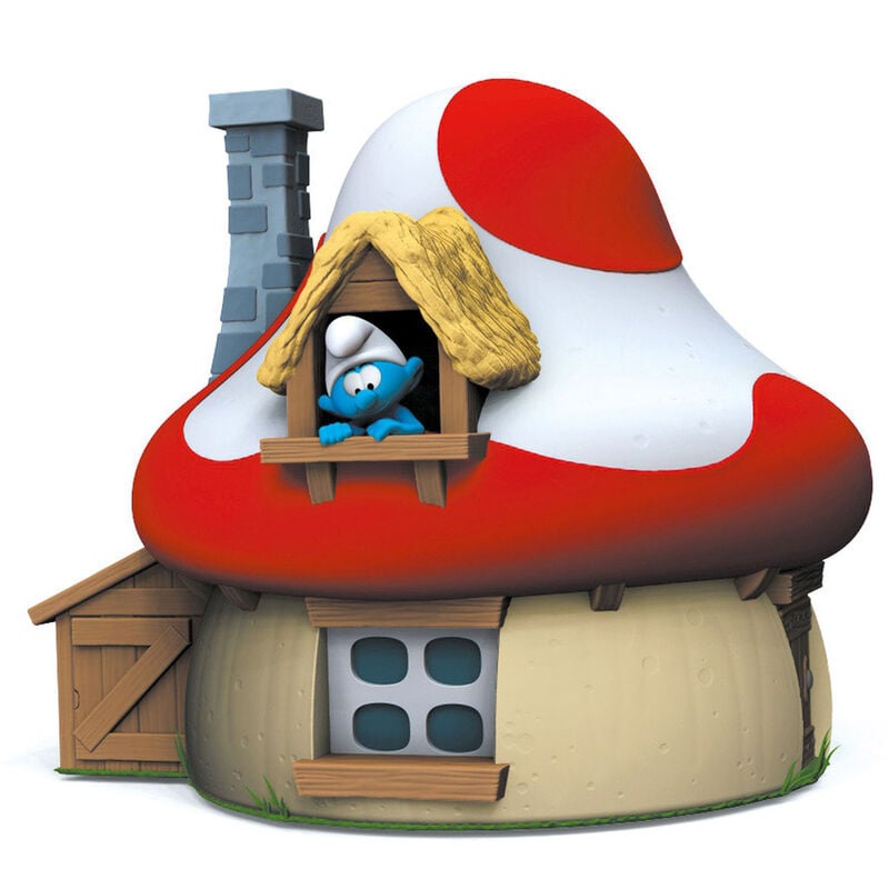 Plastoy Figura Mealheiro Casa Cogumelo Os Smurfs 15cm