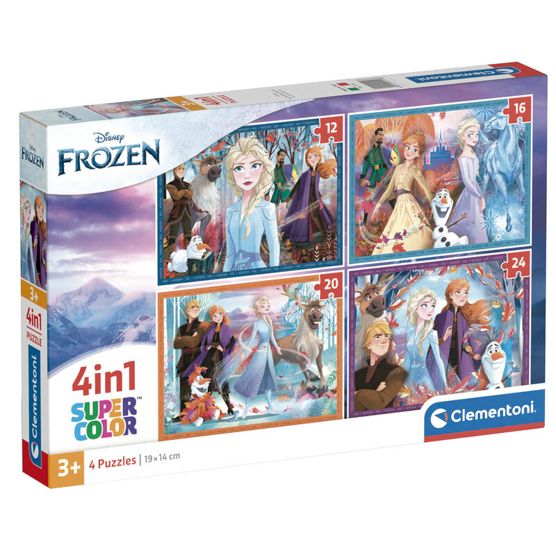 Clementoni Puzzle Frozen Disney 12-16-20-24 peças