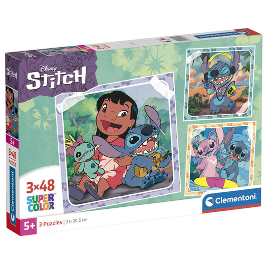 Clementoni Puzzle Stitch Disney 3x48peças