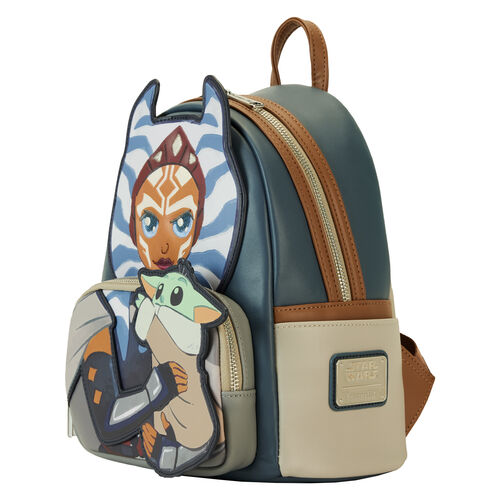 Mochila Loungefly Star Wars the Mandalorian Ahsoka & Grogu backpack 26cm