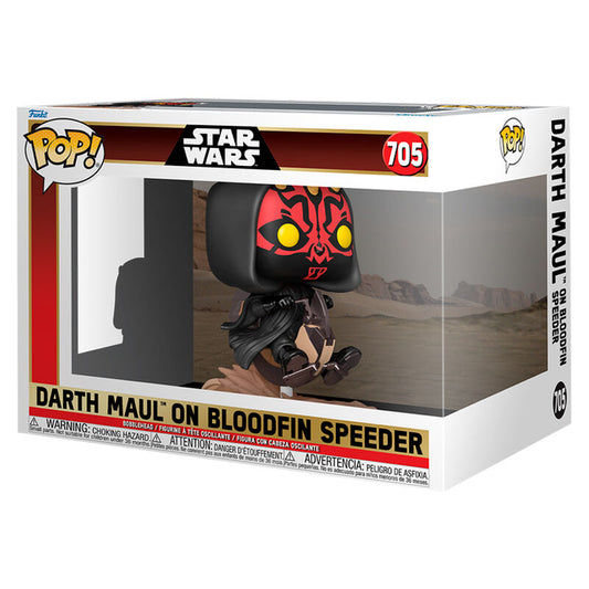 Funko POP! Movies Deluxe Star Wars Darth Maul On Bloodfin Speeder #705