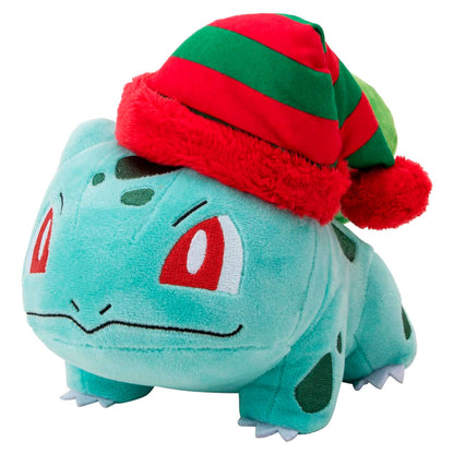 Jazwares Peluche Pokemon Christmas Bulbasaur plush toy 20cm