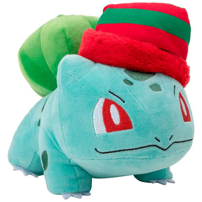 Jazwares Peluche Pokemon Christmas Bulbasaur plush toy 20cm