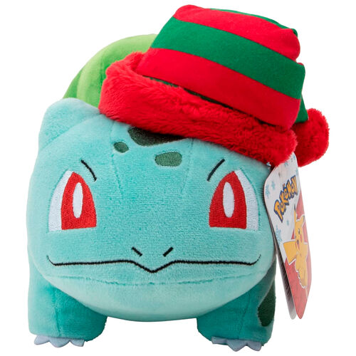 Jazwares Peluche Pokemon Christmas Bulbasaur plush toy 20cm