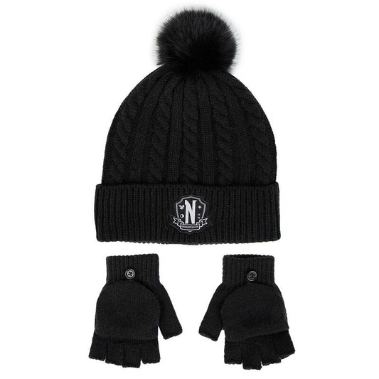 Cerdá Set gorro e luvas wednesday
