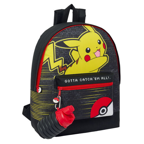 Safta Mochila + Garrafa Pokemon 40cm