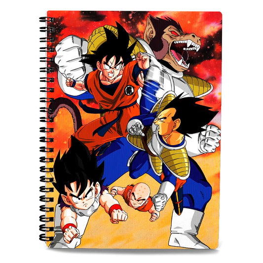 SD Toys Caderno A4 Goku vs Vegeta Dragon Ball Z