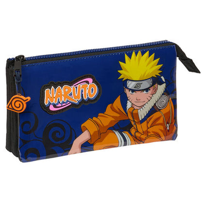 Safta Estojo Porta-tudo Ninja Naruto Shippuden triplo
