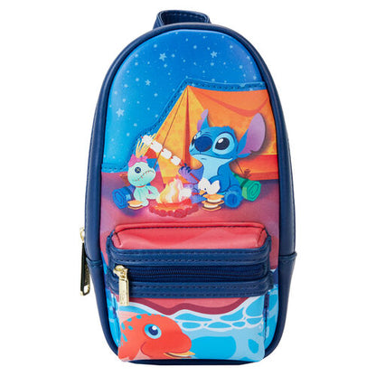 Estojo de Lápis Loungefly Disney Stitch Camping Cuties