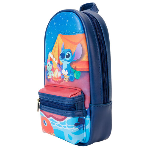 Estojo de Lápis Loungefly Disney Stitch Camping Cuties