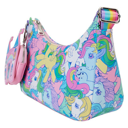 Mala a Tiracolo + Porta-moedas Loungefly My Little Pony Rainbow crossbody bag + coin bag