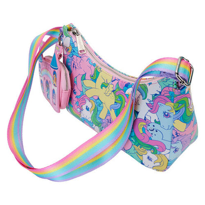 Mala a Tiracolo + Porta-moedas Loungefly My Little Pony Rainbow crossbody bag + coin bag