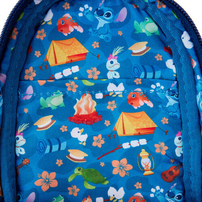 Estojo de Lápis Loungefly Disney Stitch Camping Cuties