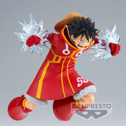 Figura Banpresto One Piece Monkey D. Luffy Battle Record de 14 cm